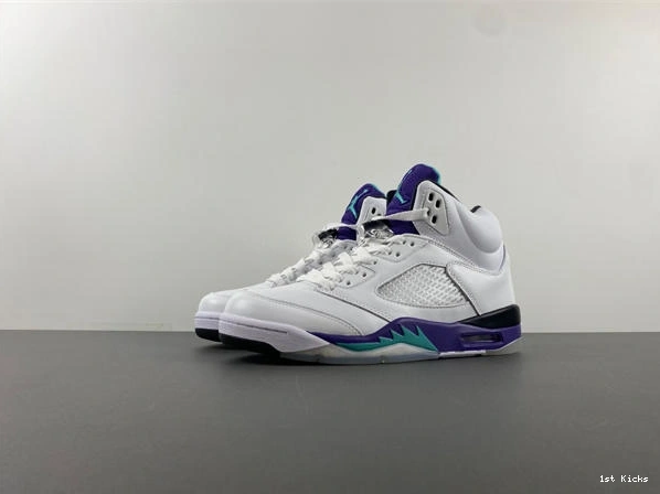 1st Kicks Shoes 136027- Jordan 3989 Air Grape 5 Retro Sleek 1014